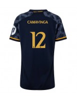 Real Madrid Eduardo Camavinga #12 Venkovní Dres pro Dámské 2023-24 Krátký Rukáv